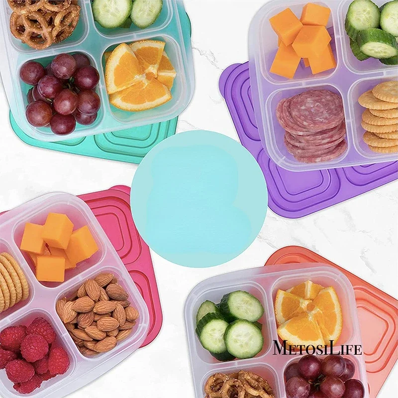 Food Prep Snacks - Пластиковая коробка для закусок Bento, многоразовая,