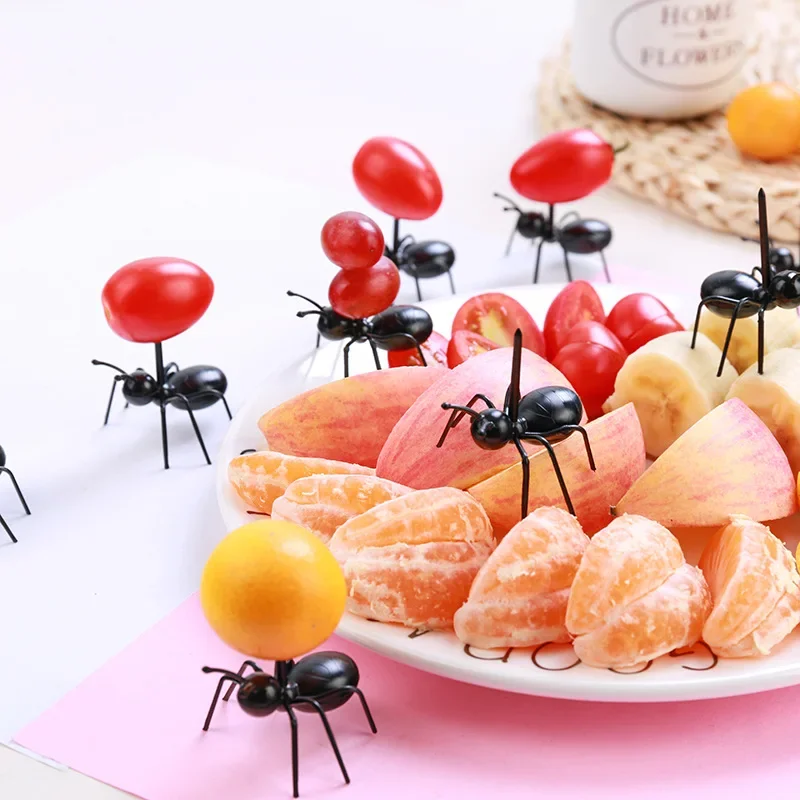 Food Snacks That Are Black - 112 шт./компл., зубочистка с черными муравьями,