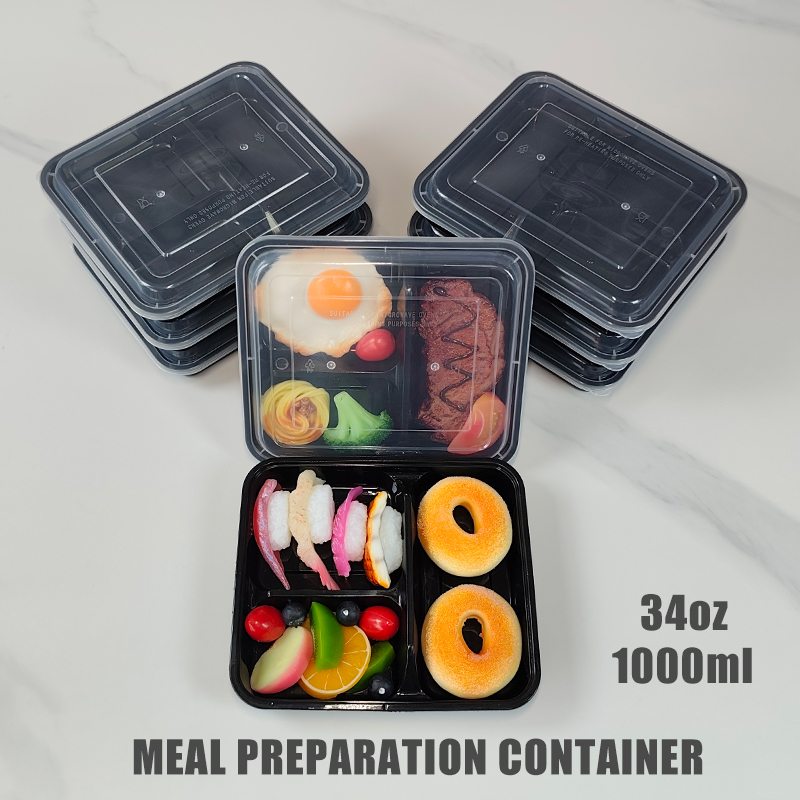 Food Prep Snacks - Контейнеры для еды с 3 отделениями,